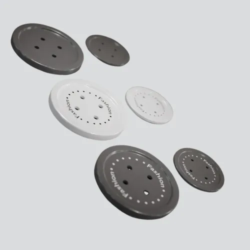 Garment button printing inks