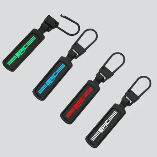 Pad printing inks for silicone zipper pulls