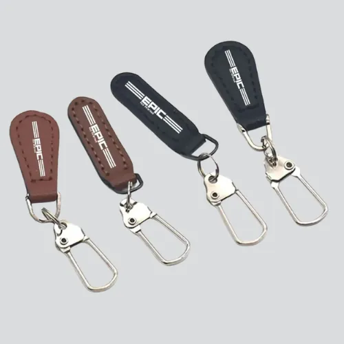 Printing inks for leather zipper pulls