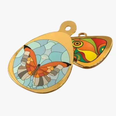 Multi-color printing on pendent | Enamel for Jewelry | Enamels for gold and silver | pad printing on pendant | cold  enameling on jewellery