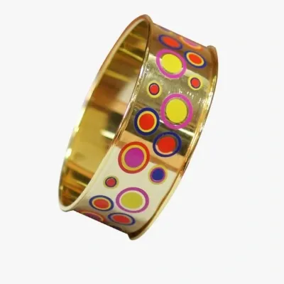 Pad printing on bangles|2 color Pad printing |Cold enameling on bangles | Minakari on bangles | 3 color pad printing on bangles